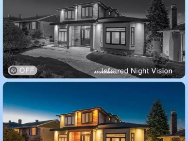 Camera Surveillance WiFi Exterieure, PTZ 360°