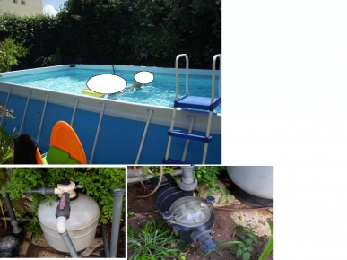 Piscine tubulaire usagée en état de fonctionnement Piscine tubulaire usagée en état de fonctionnement