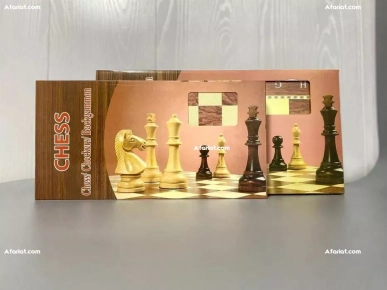 Jeu d'échecs Pliant en Bois