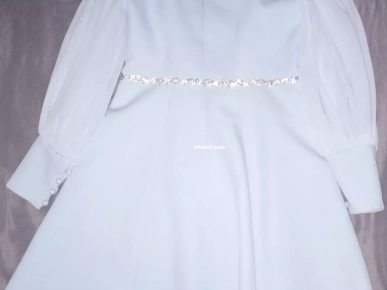 Robe Fiancaille bleu ciel Satinée