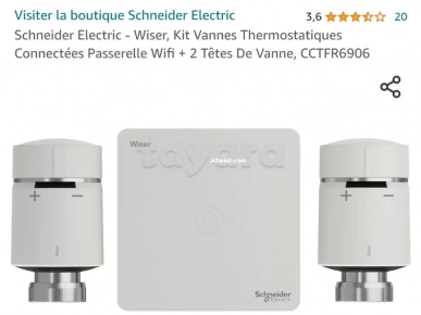 Têtes thermostatiques connectées Schneider pour radiateurs de cha