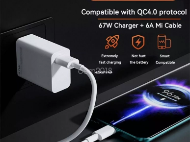 Chargeur Xiaomi 67W avec câble type-C