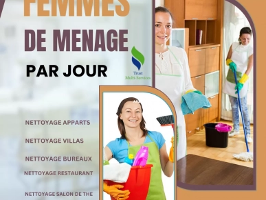 Vous cherchez une femme de ménage par jour A Tunis ? Vous cherchez une femme de ménage par jour A Tunis ?