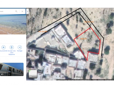 URGENT vend terrain 620 m2 à Hammamet