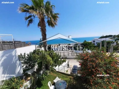 Appartement avec jardin S+1 meublé vue sur mer Marsa MAL1834