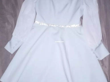 Robe Fiancaille bleu ciel Satinée