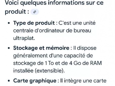 Unité centrale PC slim HP