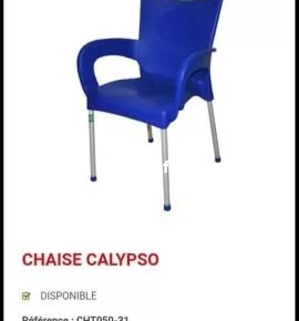 Chaises bleu calypso x20