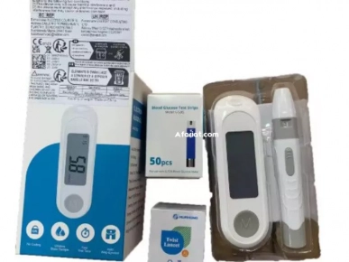 Compteur de glycémie, Kit de test du diabète,avec 50 bandelettes