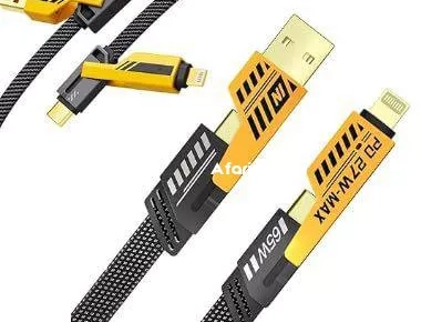 Câble Chargeur 4En1 - Interface : USB, Type-C, Lightning -