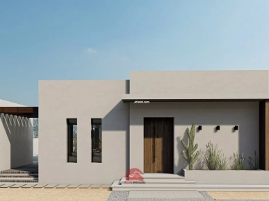 PROJET CONSTRUCTION TITRE BLEU EN Z-U À DJERBA  - RÉF P653