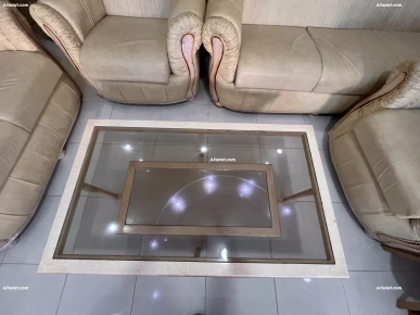 Salon complet + table en verre