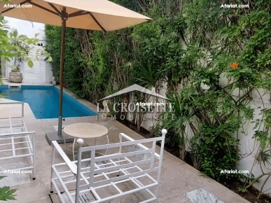Villa meublée S+3 avec piscine à Carthage  MVL0114