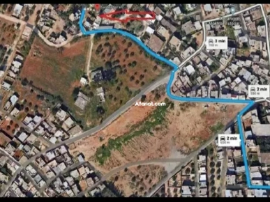 Vente Terrain 315 m à Sanheji Mnihla prix:105000 négociable