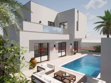 CONSTRUIRE UNE VILLA AVEC PISCINE ZONE URBAINE À DJERBA TUNISIE