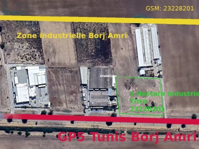 Terrain constructible sur GP5 borj amri Sonede et steg Titre indv