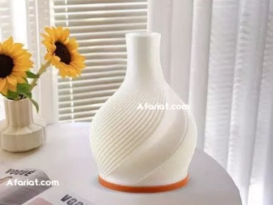 lampe vase imprimée en 3D Résine