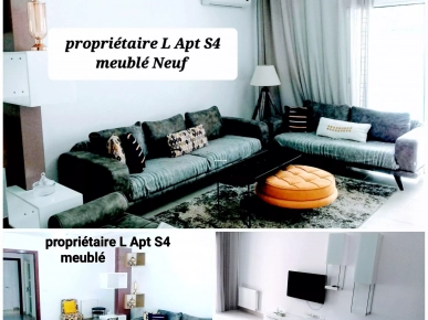 Particulier L Apt s4 meublé Neuf Cité Palmeraies l'aouina