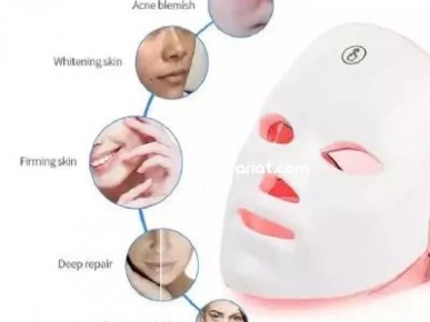 masque facial de luminothérapie LED 7 couleurs