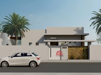 PROJET CONSTRUCTION TITRE BLEU EN Z-U À DJERBA  - RÉF P653