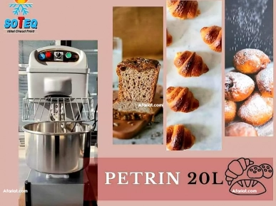 PETRIN DOUBLE VITESSE 20L 220V PETRIN DOUBLE VITESSE 20L 220V