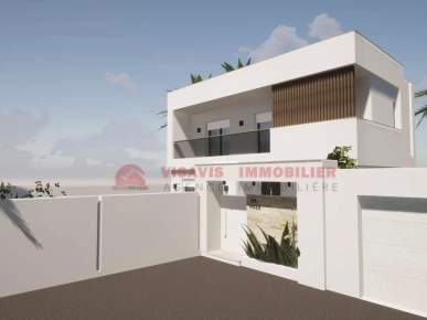 CONSTRUCTION VILLA EN ZONE URBAINE - TITRE BLEU -  DJERBA