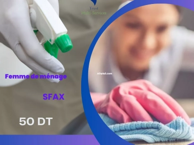 Femme de ménage par mois a la sfax Femme de ménage par mois a la sfax