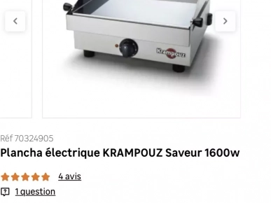 PLANCHA INOX ÉLECTRIQUE PLANCHA INOX ÉLECTRIQUE