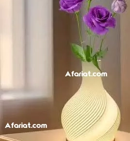 lampe vase imprimée en 3D Résine