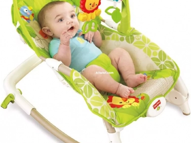 Transat balançoire vibrant et musical   2en1marque Fisher price