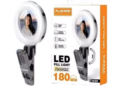 Mini Selfie Ring Light marque PLOKAMA