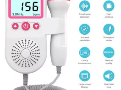 Doppler fœtal LCD 3.0MHz, détecteur de fréquence cardiaque prénat