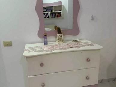 Chambre fille complète – très bon état – rose & crème