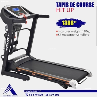 tapis de course en très bon état encore sous garantie avec 2 altères et kit massage tapis de course en très bon état encore sous garantie avec 2 altères et kit massage