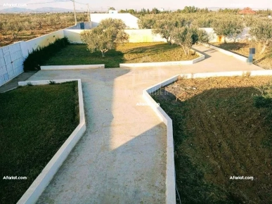 Un terrain de 2100 m² avec 1 studio à Hammamet Sud à vendre