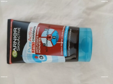 masque garnier 3 en 1 en charbon