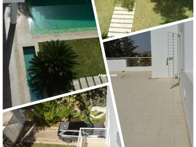 Soukra Chotrana 3 très belle villa contemporaine jardin piscine