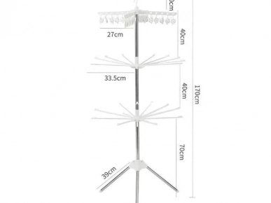 Sèche linge portable à 3 niveaux