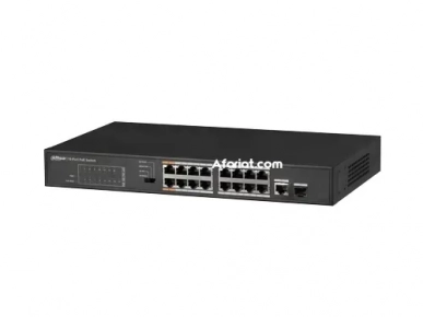 DAHUA DH-PFS3117-16ET-135 "16-Port FE PoE+ 1-Port Gigabit Combo P