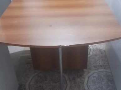 Table à manger pliante avec tiroirs et roulettes