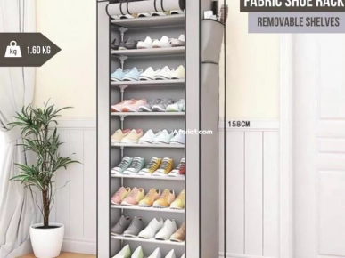 Étagère à Chaussures en Tissu à 9 Étages