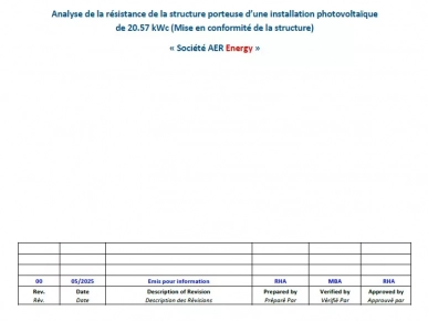 Offre de service - Préparation des plans génie civil.