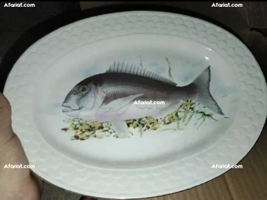 service a manger thème poisson