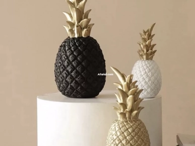 Série de 3 ananas décoratifs