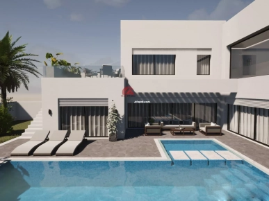 PROJET VILLA NEUVE AVEC PISCINE À MEZRAYA DJERBA ZA - RÉF V658