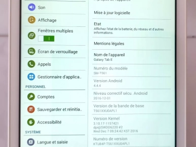 Tablette Samsung Galaxy Tab E Tablette Samsung Galaxy Tab E