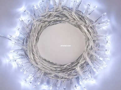 Guirlande de fête lumineuse décoratif 100 LED - 10M blanc