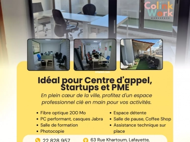 Plateaux à louer - Idéal pour Centre d'appel, Startups et PME