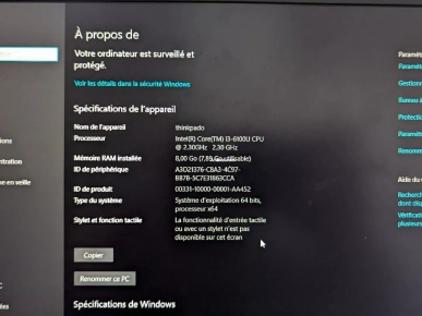 Ordinateur portable X270 LENOVO