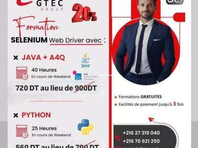 Réduction 20% : Formation Selenium Réduction 20% : Formation Selenium
